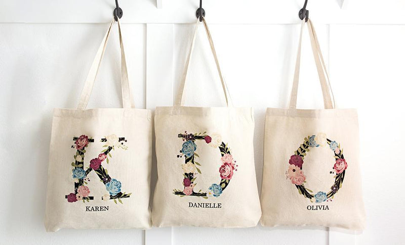 Monogrammed Tote Bags -  - Qualtry