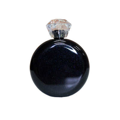 Personalized Glam Flask - Glitter Black - Completeful