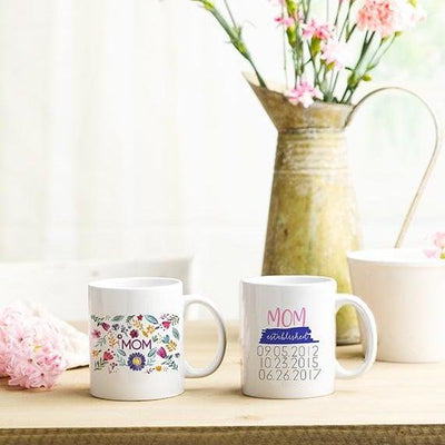 Personalized Mom Life Mugs -