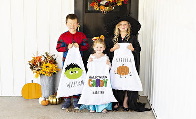 Personalized Halloween Kids Pillowcases Trick-or-Treat Bags -