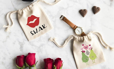 Personalized Love Themed Small Gift Bags -