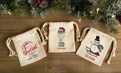 Personalized Small Christmas Gift Bags -  - Qualtry