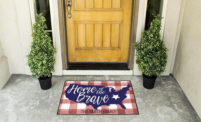 Personalized Patriotic Doormats -  - Qualtry
