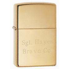 Personalized Armor™ High Polish Brass Zippo Lighter -  - Zippo