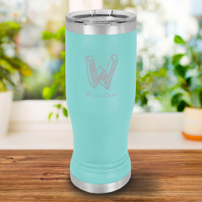 Personalized 20oz. Mint Insulated Pilsner - Kate - JDS
