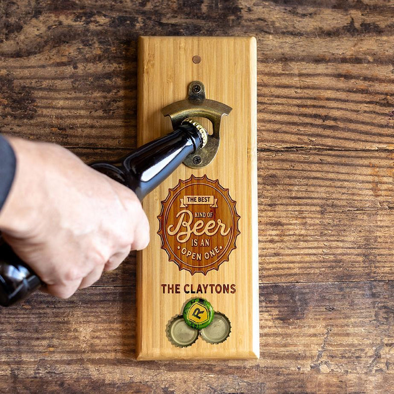 Personalized Magnetic Wall-Mounted Bottle Openers -  - JDS