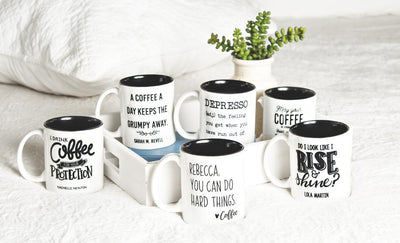 Love My Caffeine Personalized Coffee Mugs -  - Qualtry