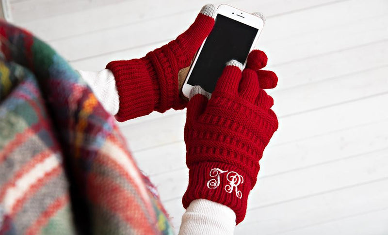 Personalized Monogrammed Knit Gloves -  - Qualtry