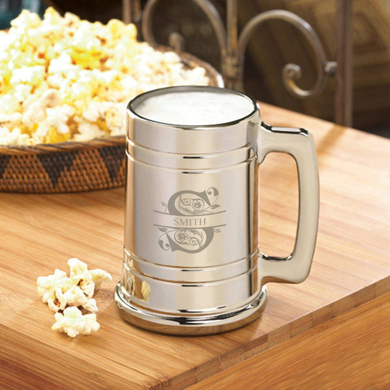 Personalized Gunmetal Beer Mugs - 16 oz. -