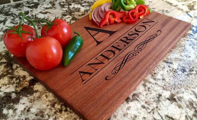 Personalized 10x15 Mahogany Cutting Board -  - Qualtry