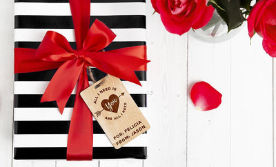 Personalized Wooden Valentine’s Gift Tags -  - Qualtry
