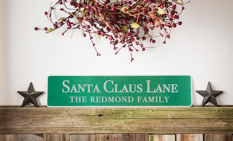 Personalized Holiday Aluminum Street Signs -  - Qualtry