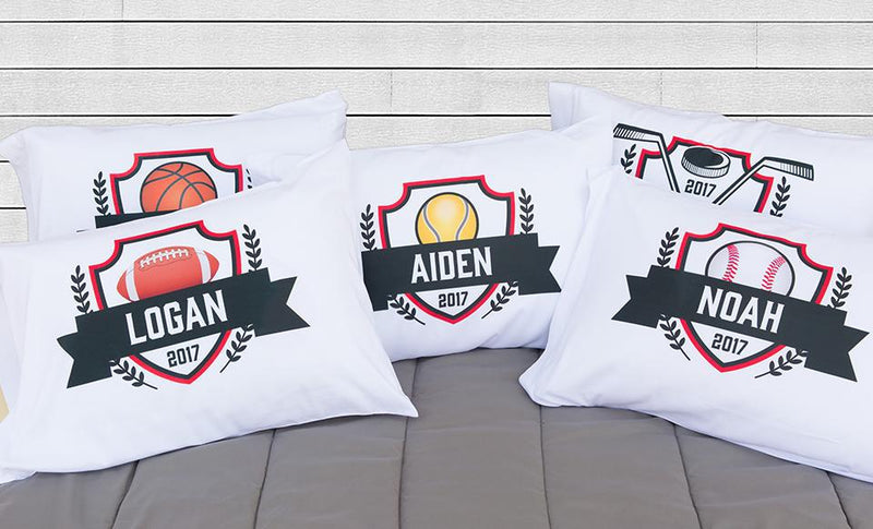 Personalized Kids Sports Pillowcases -  - Qualtry