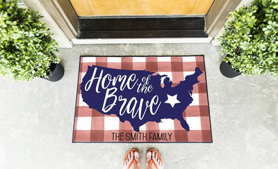 Personalized Patriotic Doormats -  - Qualtry