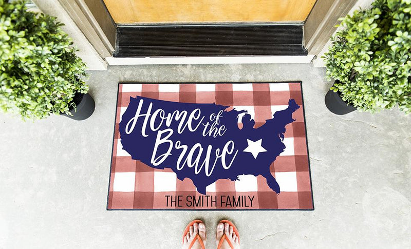 Personalized Patriotic Doormats -  - Qualtry