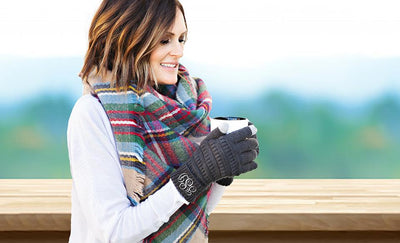 Personalized Monogrammed Knit Gloves -  - Qualtry
