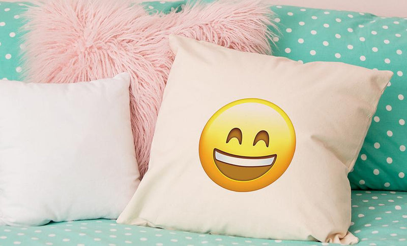 Personalized Emoji Throw Pillow Covers -  - Qualtry