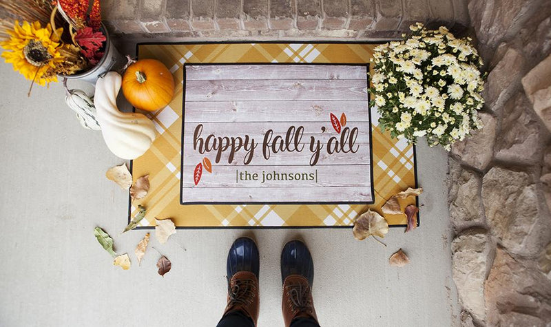 Personalized Layered Fall Doormat Sets -  - Qualtry