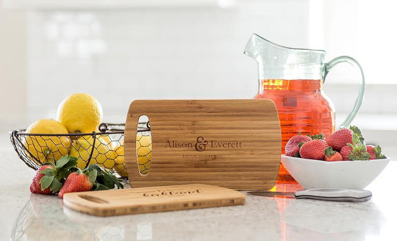 Personalized Small Easy Carry Cutting Board - Modern Collection -  - Qualtry