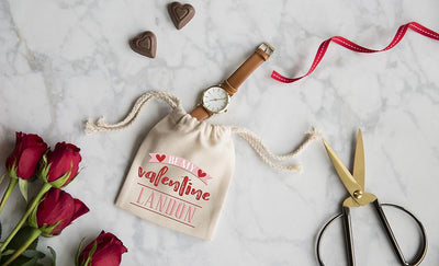 Personalized Love Themed Small Gift Bags -