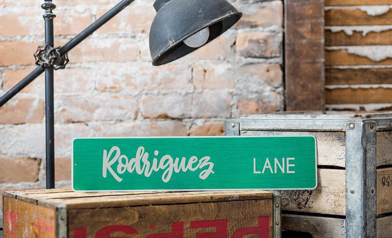 Personalized Aluminum Street Signs -  - Qualtry
