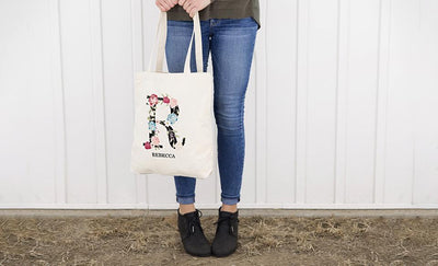 Monogrammed Tote Bags -  - Qualtry