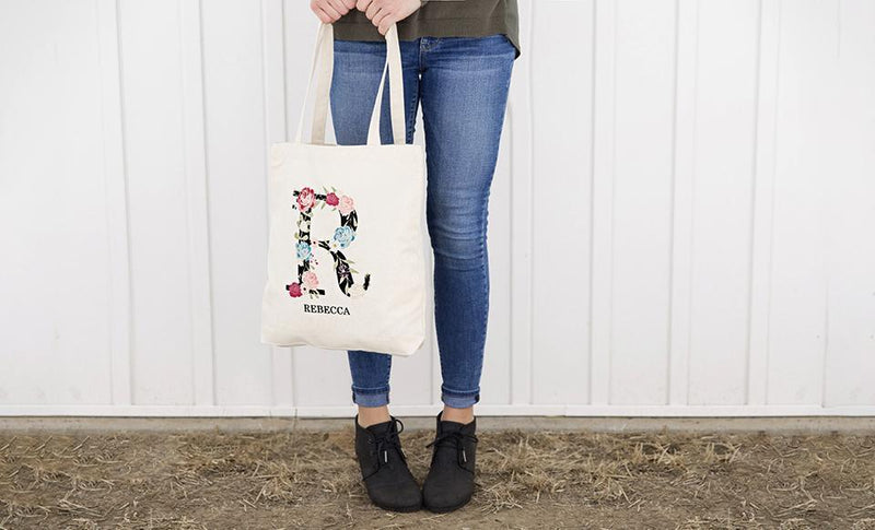 Monogrammed Tote Bags -  - Qualtry