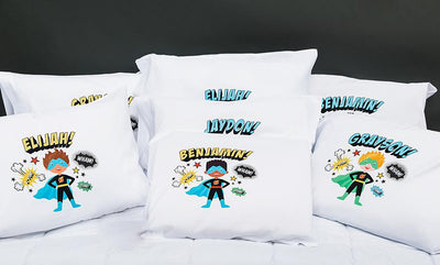Personalized Boy Superhero Pillowcases -  - Qualtry