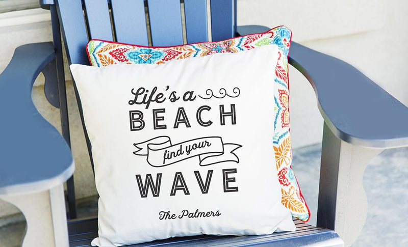 Personalized Summer Throw Pillow Covers -  - Qualtry