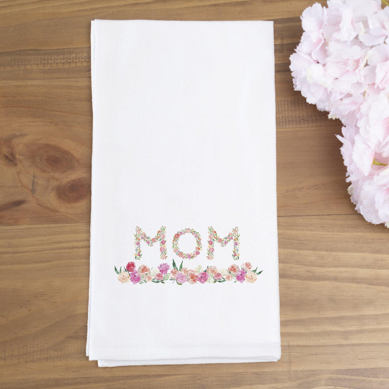 Personalized Floral Tea Towels for Mom -  - JDS