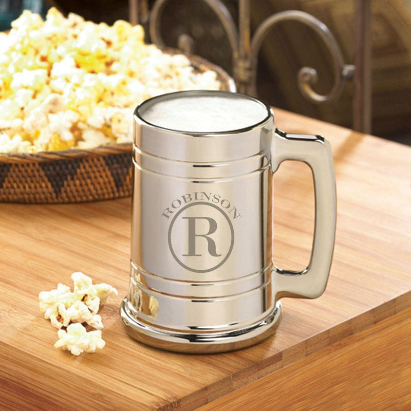 Personalized Gunmetal Beer Mugs - 16 oz. -