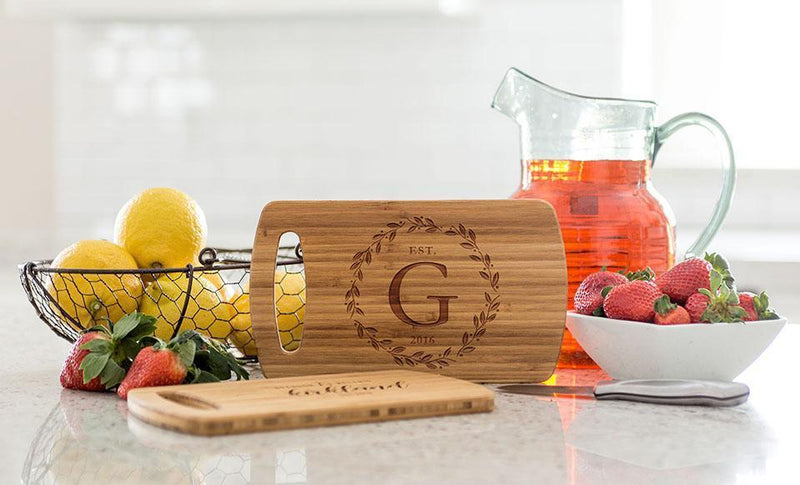 Personalized Small Easy Carry Cutting Board - Modern Collection -  - Qualtry