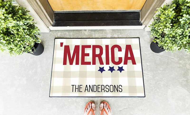 Personalized Patriotic Doormats -  - Qualtry