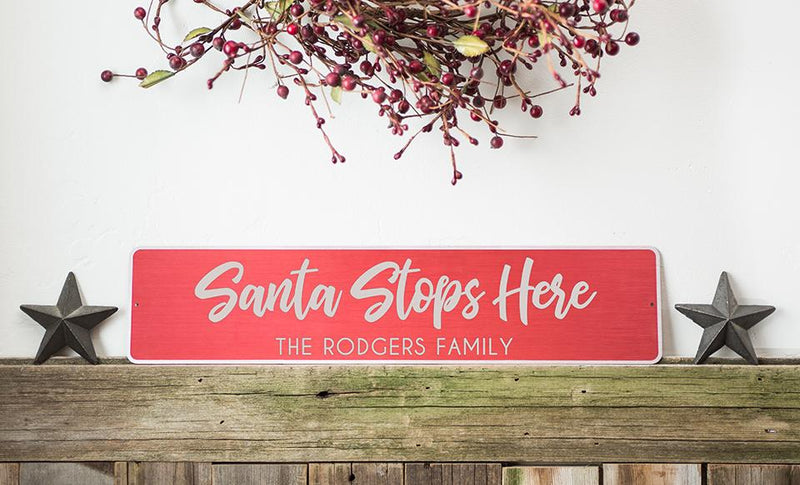 Personalized Holiday Aluminum Street Signs -  - Qualtry