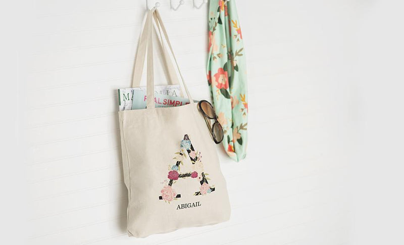 Monogrammed Tote Bags -  - Qualtry