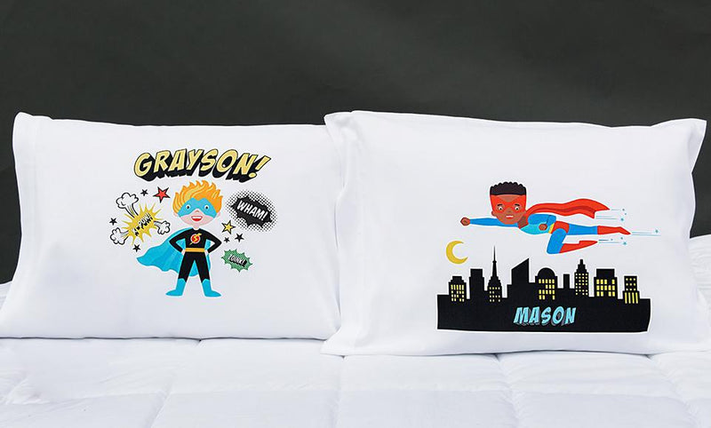 Personalized Boy Superhero Pillowcases -  - Qualtry