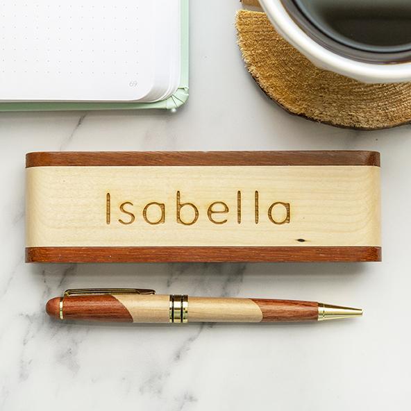 Personalized Solid Top Wood Pen Set -  - JDS