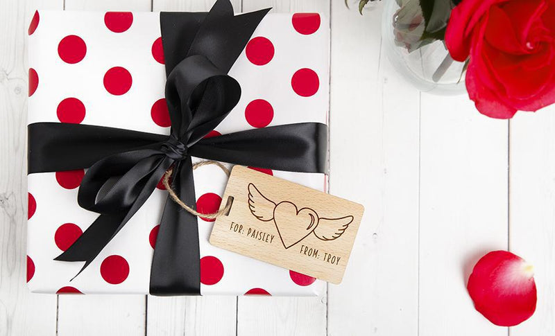 Personalized Wooden Valentine’s Gift Tags -  - Qualtry