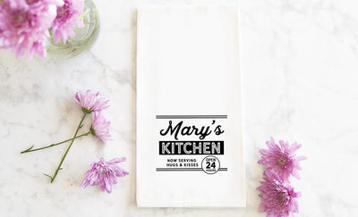 Personalized Tea Towels for Mom -  - Qualtry