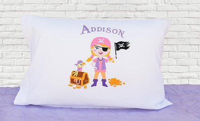 Personalized Kids' Pirate Pillowcases -  - Wingpress Designs