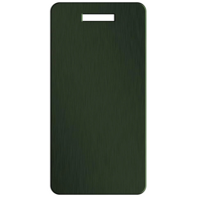 Personalized Aluminum Luggage Tags with Optional Leather Casing - Forest / Portrait
