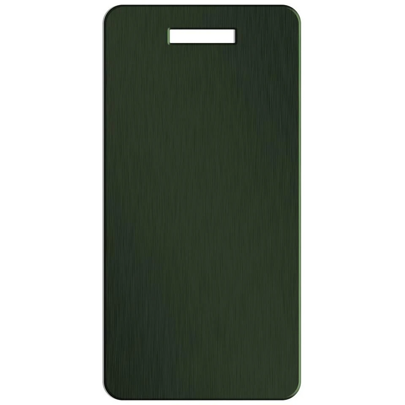 Personalized Aluminum Luggage Tags with Optional Leather Casing - Forest / Portrait - Qualtry