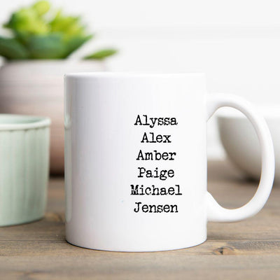 Personalized Family Name Mugs -  - Completeful