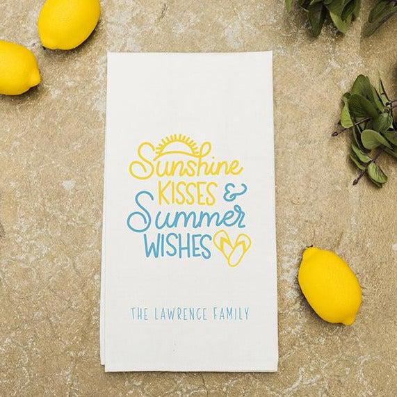 Personalized Summer Tea Towels -