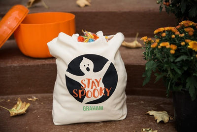 Personalized Kids Halloween Trick-or-Treat Tote Bags -  - Qualtry