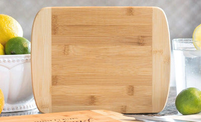 Personalized 8.5x11 Bamboo Cutting Board with Rounded Edge (Modern Collection) -