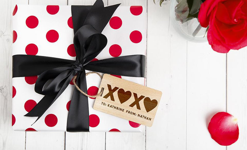 Personalized Wooden Valentine’s Gift Tags -  - Qualtry