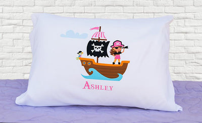 Personalized Kids' Pirate Pillowcases -  - Wingpress Designs