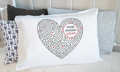 Personalized Kids' Love Themed Pillowcases -  - Qualtry
