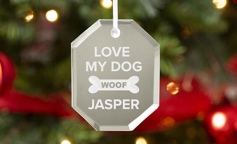 Personalized Octagon Shaped Mirror Ornaments -  - Qualtry